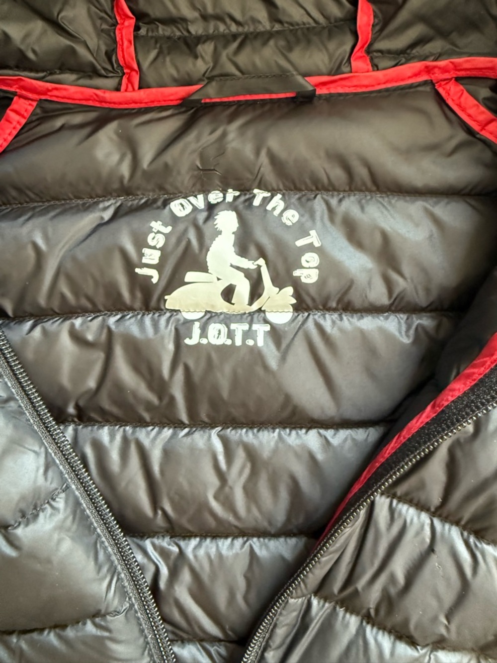 JOTT Men’s down hooded jacket black size S - Picture 2 of 8